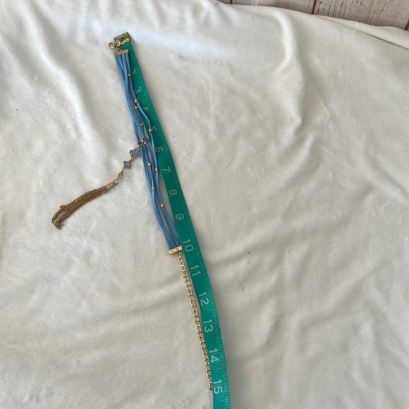 NWT Ettika blue leather choker - Picture 4 of 4